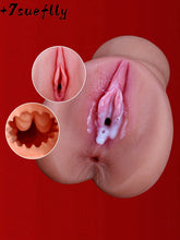 Realistic Real Vaginal Masturbators, 2 In 1 Masturbator For Men With Realistic Vagina And Anal,Adult Sex Product ,Pocket Pussy Sex Toys For Men,Masturbation Cup - EROS NECTAR